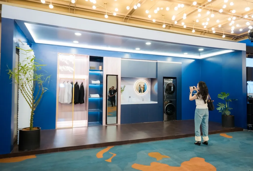 Một góc không gian Experience Hub của Panasonic.