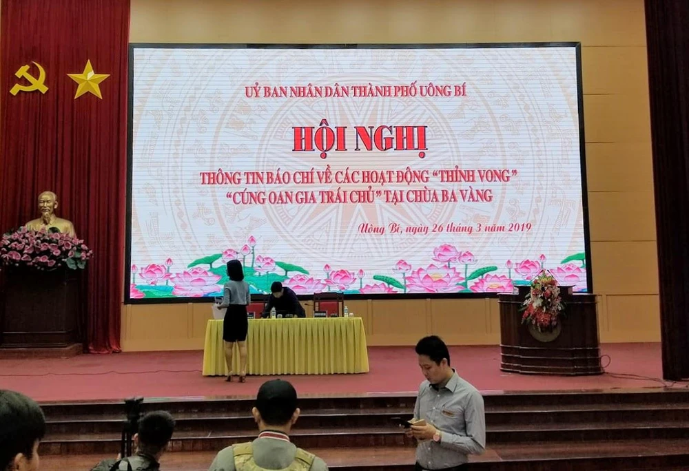 Sáng nay 26-3, tổ chức họp báo về hoạt động “thỉnh vong”, “cúng oan gia trái chủ” tại chùa Ba Vàng