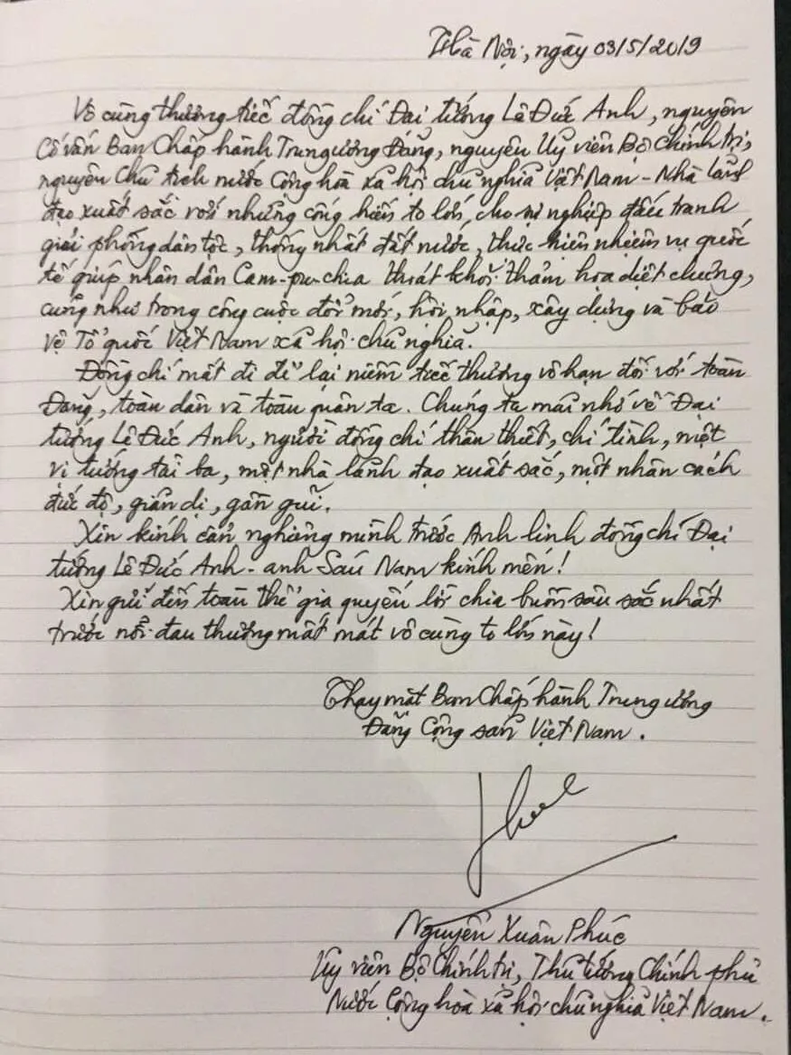 Lễ viếng nguyên Chủ tịch nước Lê Đức Anh ảnh 41