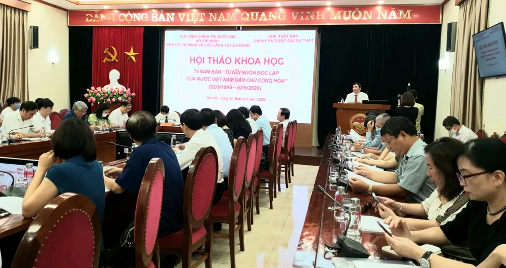 Tuyên ngôn độc lập của nước Việt Nam Dân chủ Cộng hòa - Văn kiện lịch sử mang tầm vóc thời đại ảnh 1 Tuyên ngôn độc lập của nước Việt Nam Dân chủ Cộng hòa - Văn kiện lịch sử mang tầm vóc thời đại ảnh 1