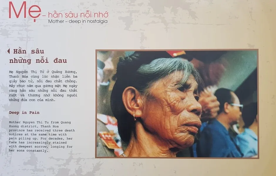 Xúc động với những khung hình trong triển lãm “Mẹ và Trái tim người lính” ảnh 1 Xúc động với những khung hình trong triển lãm “Mẹ và Trái tim người lính” ảnh 1