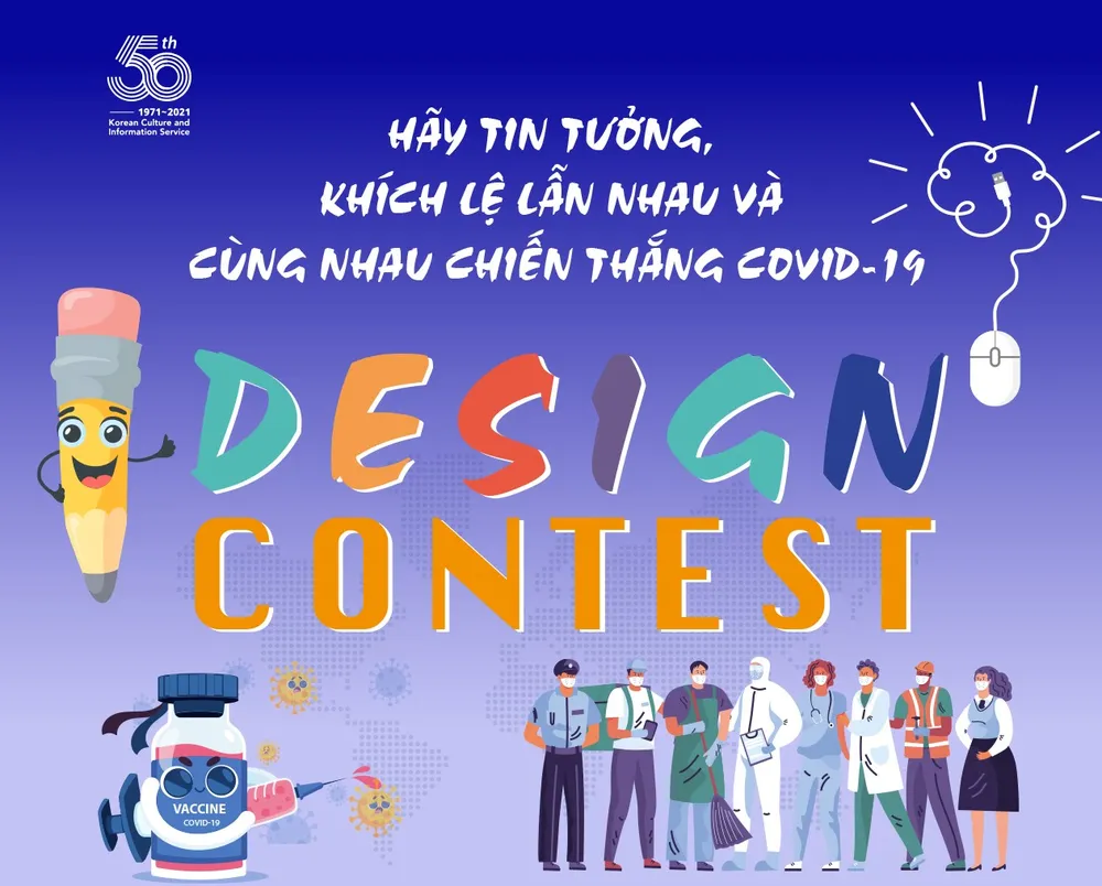 Thi thiết kế sáng tạo chủ đề khích lệ, cùng nhau chiến thắng Covid-19