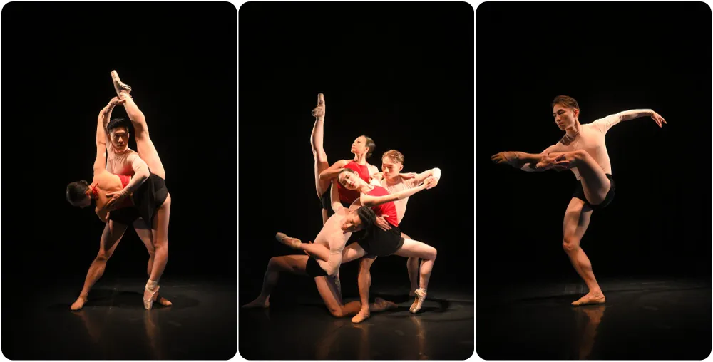 Một trong những nét độc đáo nữa của vở ballet Đông Hồ còn nằm ở thiết kế tối giản của trang phục, sân khấu. Ảnh: VNOB Một trong những nét độc đáo nữa của vở ballet Đông Hồ còn nằm ở thiết kế tối giản của trang phục, sân khấu. Ảnh: VNOB