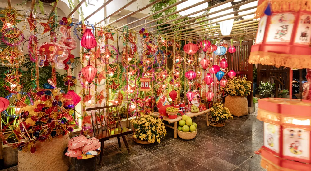 Không gian lung linh với hàng ngàn đèn lồng made in Việt Nam đã được tạo dựng Không gian lung linh với hàng ngàn đèn lồng made in Việt Nam đã được tạo dựng