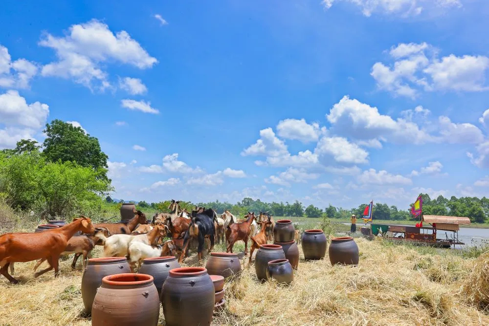 Những hình ảnh gợi nhớ về dòng sông quê hương trong MV