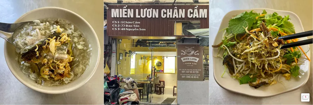 Các món ăn với lươn tại Chân Cầm (Hà Nội). Ảnh: Michelin Guide mien luon.png