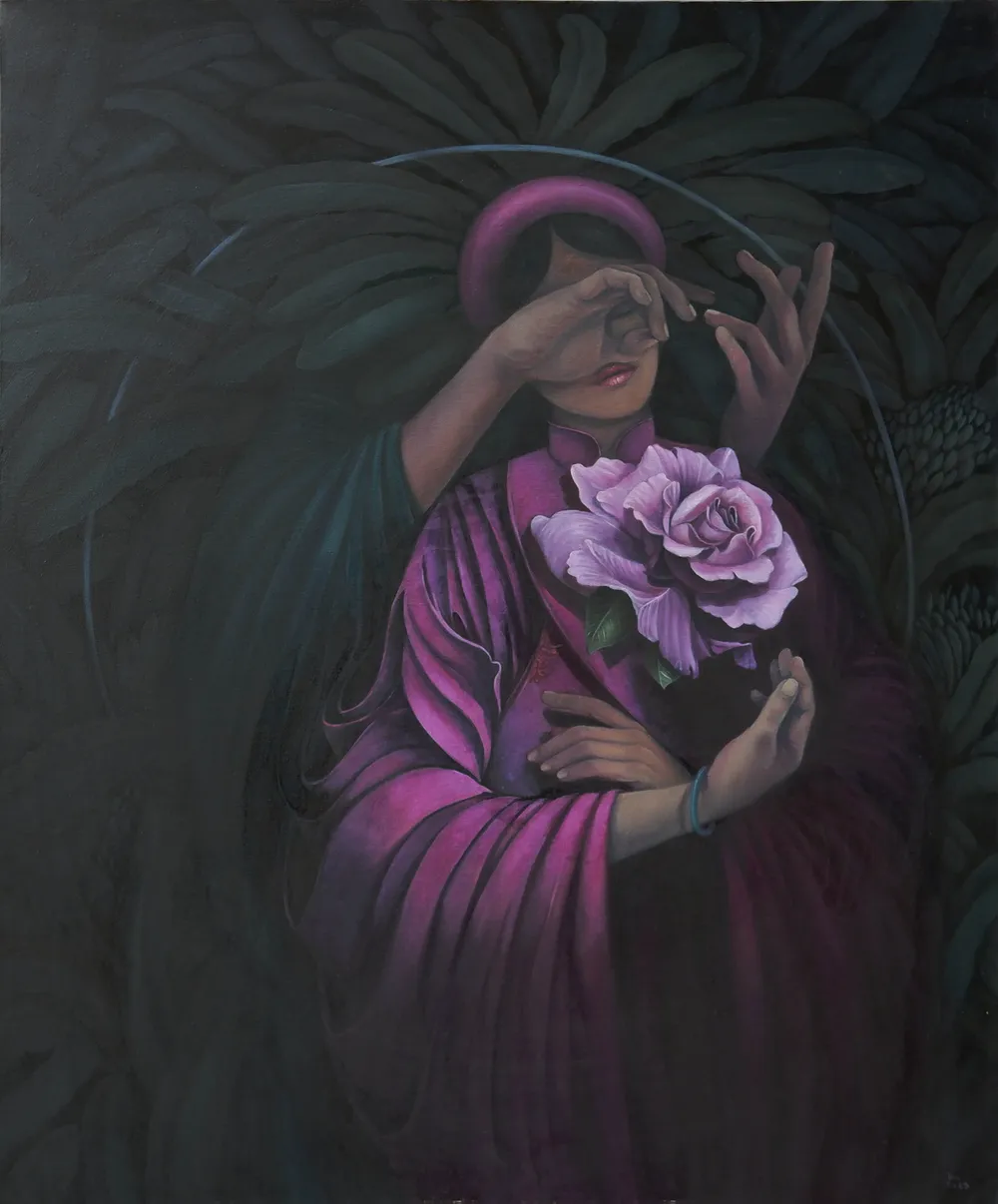 Tác phẩm Ngày cưới Ngày cưới(100x120cm).jpg