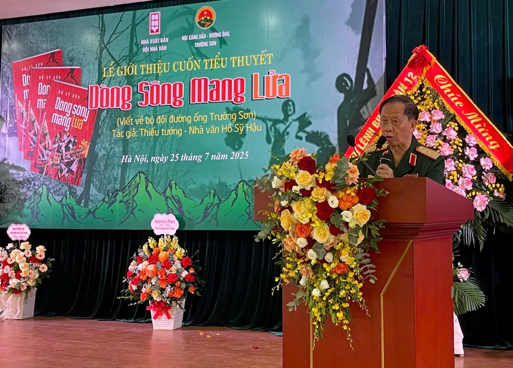 Thiếu tướng Hồ Sỹ Hậu, tác giả cuốn sách "Dòng sông mang lửa" bcff7d48-6ebe-4a6a-989f-298330ae4fb6.jpg