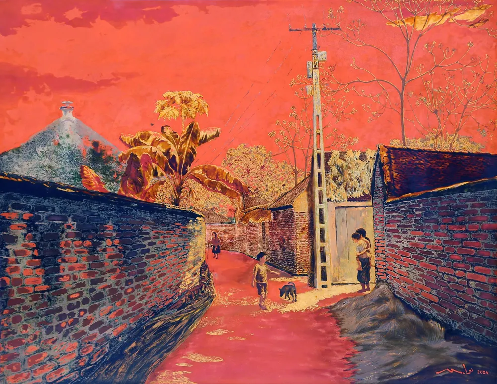 Ngõ quê - Nguyễn Phúc Lợi.jpg