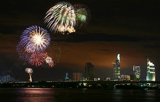 觀賞本市炫耀煙花