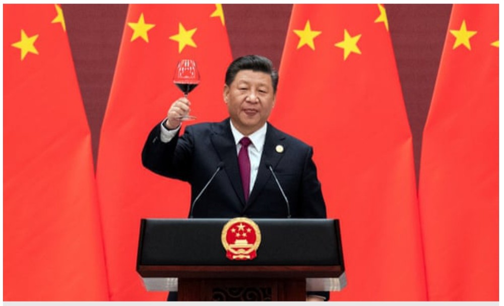 2010-2019年標記中國的崛起。