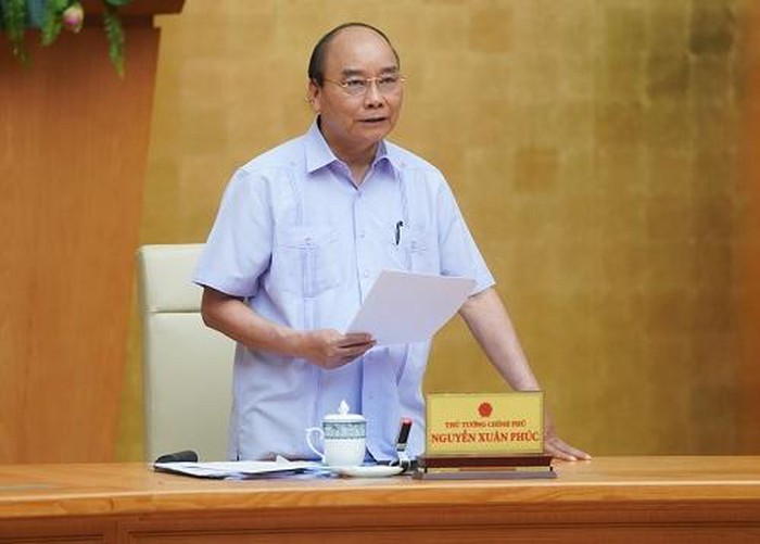 政府總理阮春福在會上致詞。