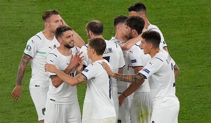  意大利球隊慶祝進球（图源：互联网）