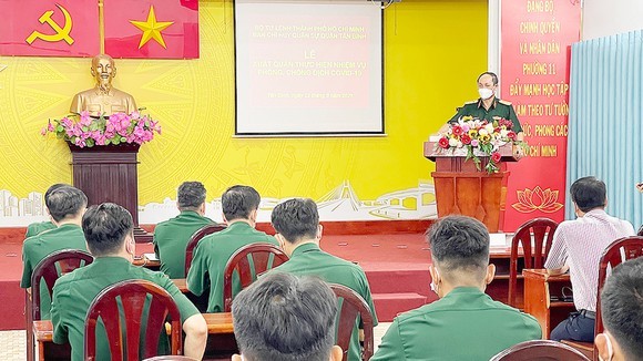 市司令部舉行出發儀式 ảnh 1 市司令部舉行出發儀式 ảnh 1