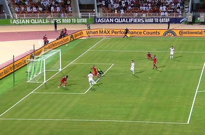 阮進靈（22號）在小禁區補射破門（圖源：互聯網）