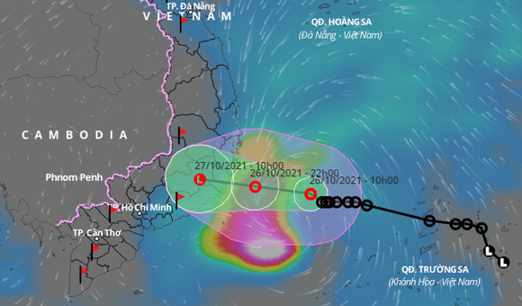 熱帶低氣壓逼近慶和-寧順海域