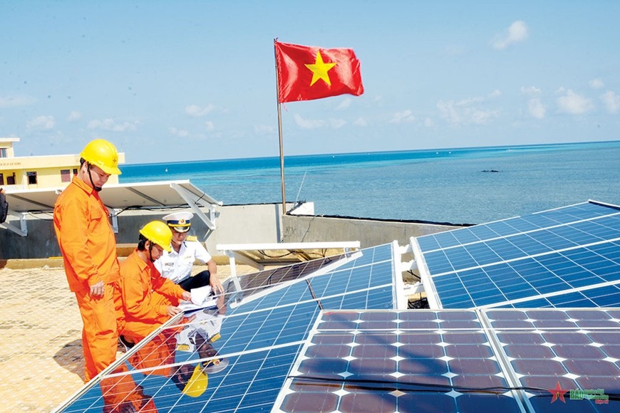 電力部門向海島充分供電