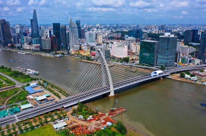 從高空俯瞰的守添2橋。