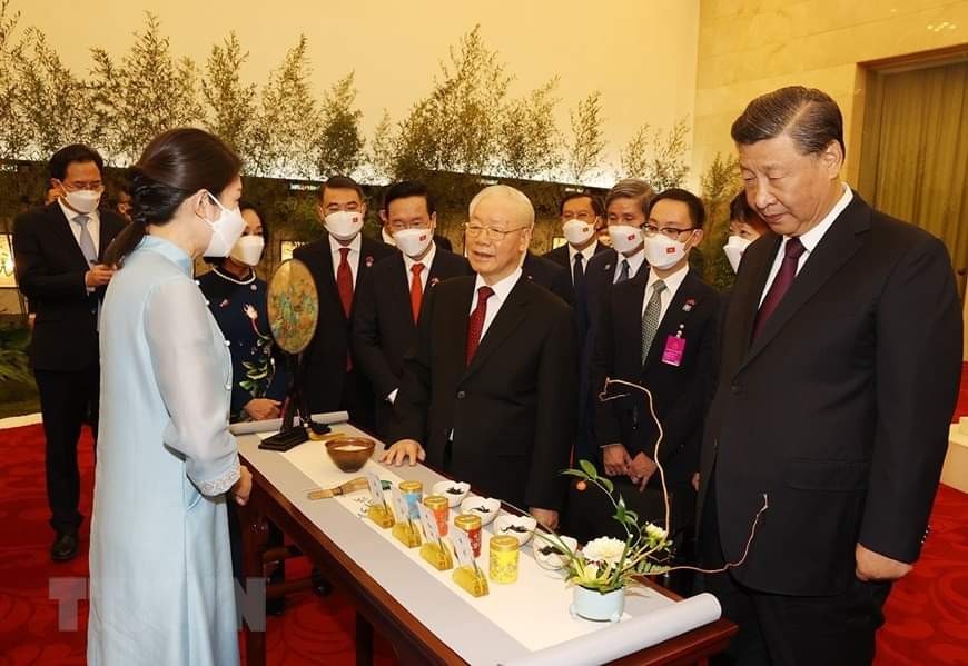 習近平總書記向阮富仲總書記授予“友誼勳章” ảnh 2 習近平總書記向阮富仲總書記授予“友誼勳章” ảnh 2