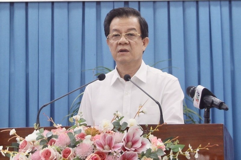 越南共产党中央委员、安江省委书记黎鸿光。