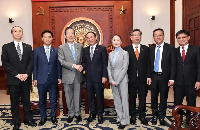 市委书记接见日本公明党主席