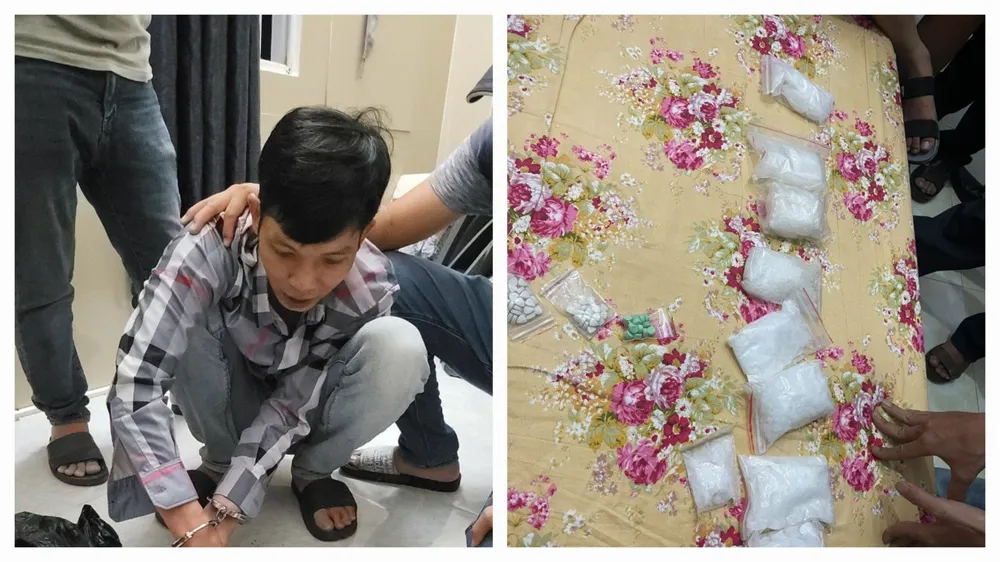 Đối tượng Trần Văn Trường và số ma tuý công an thu giữ z4985395336016-476699a193af7bf76588ecb254dc814d-7917.jpg