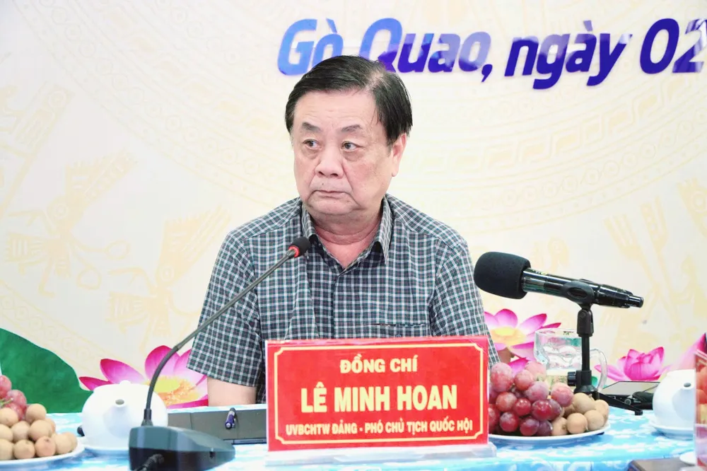 Phó Chủ tịch Quốc hội Lê Minh Hoan phát biểu tại buổi làm việc 3B14DCC8-8F8D-4657-B396-6B6B67AF742B.jpeg