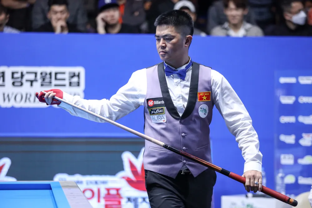 Trần Quyết Chiến thất thủ ở tứ kết giải Bida 3 băng thế giới Guri ảnh 1