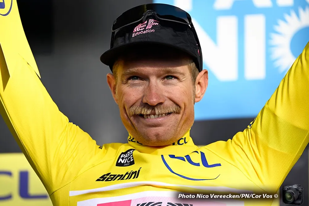 Magnus Cort vươn lên mặc chiếc áo vàng sau 3 chặng