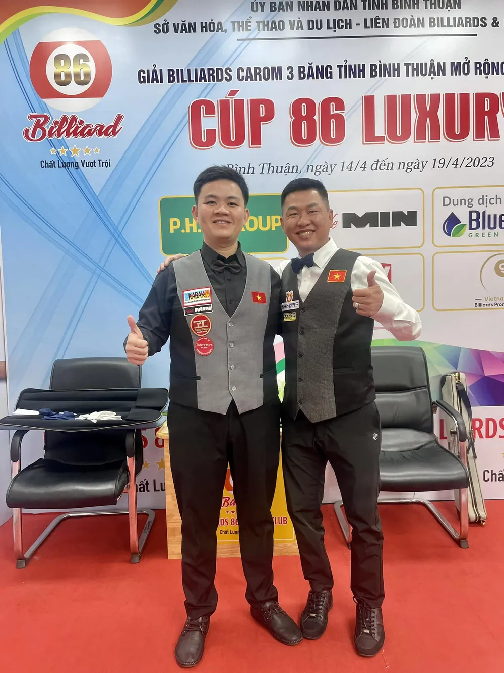 Mã MInh Cẩm (phải, PBA) và Bao Phương Vinh (UMB) Mã MInh Cẩm (phải, PBA) và Bao Phương Vinh (UMB)