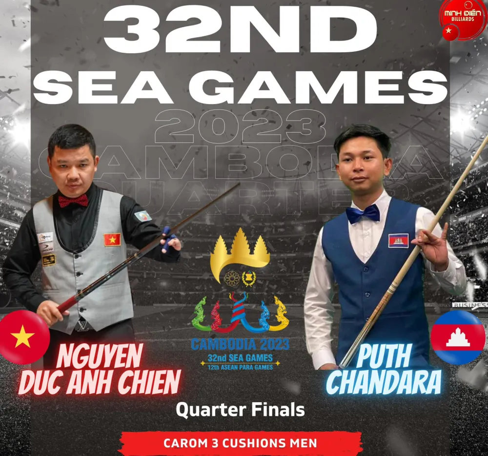 Nguyễn Đức Anh Chiến tỏ ra vượt trội so với Chandara