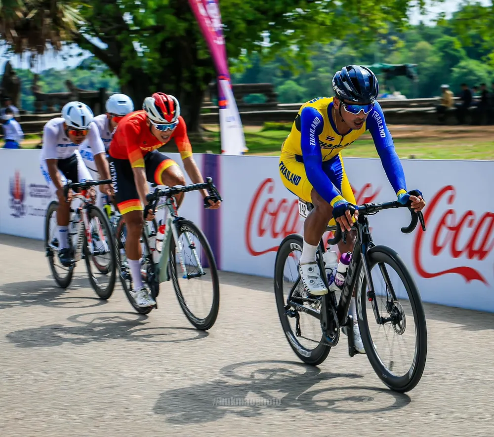 Phan Hoàng Thái của đội Việt Nam trên đường đua Phan Hoàng Thái của đội Việt Nam trên đường đua