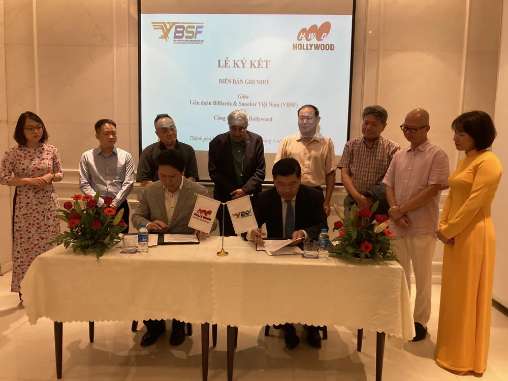 Liên đoàn Billiards Việt Nam ký biên bản hợp tác với Hollywood