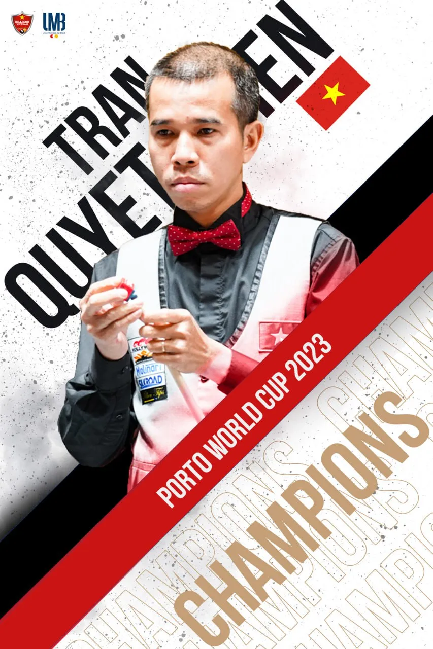 Trần Quyết Chiến đã trở thành nhà vô địch World Cup Porto