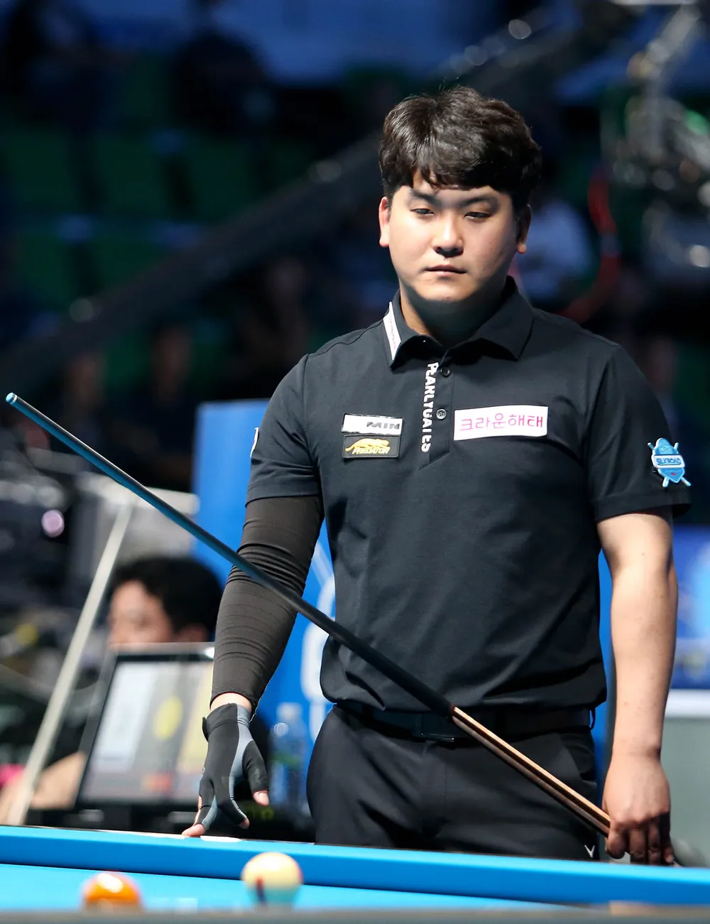 Oh Tae Jun đã làm cuộc lội ngược dòng thành công trước Anh Chiến. Ảnh: Kim Young Hun