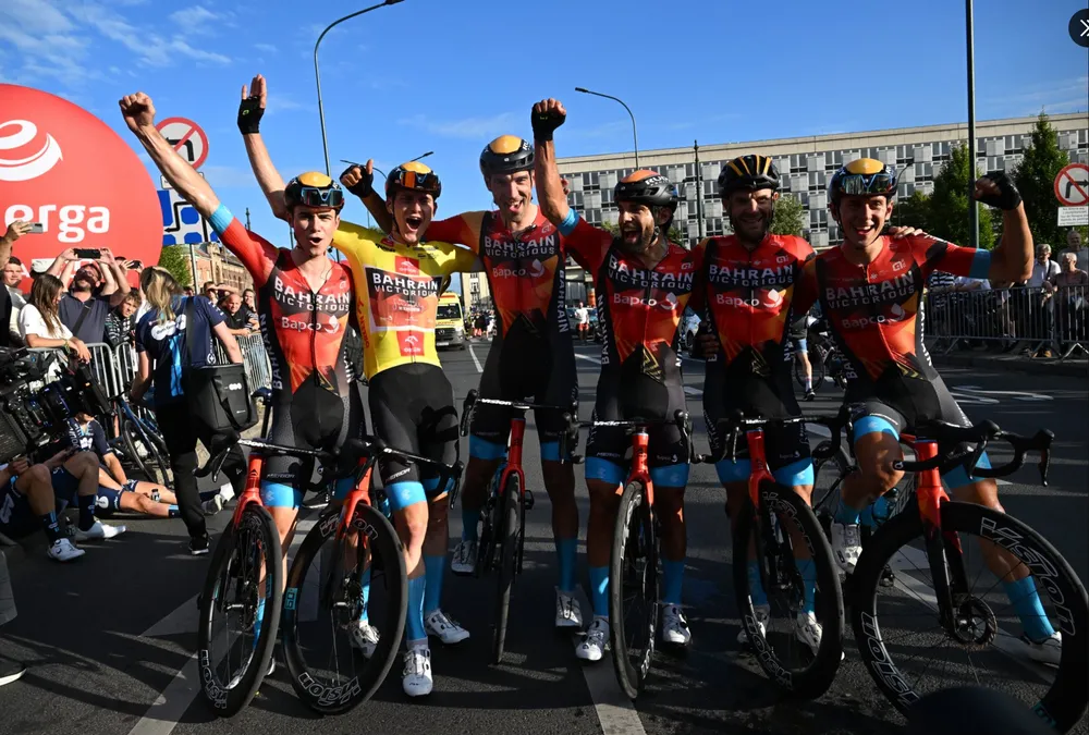 Matej Mohoric và đội Bahrain Victorious thành công ở Tour de Pologne