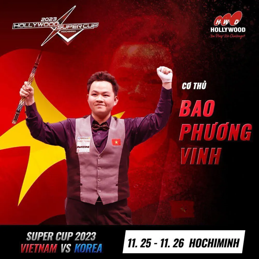 Bao Phương Vinh sẽ là niềm hy vọng cho Billiards Việt Nam ở thể loại Carom
