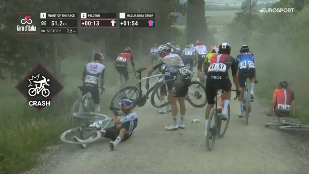 Nhiều vụ tai nạn ở chặng 9 Giro d’Italia 2025 Unknown-3.jpg