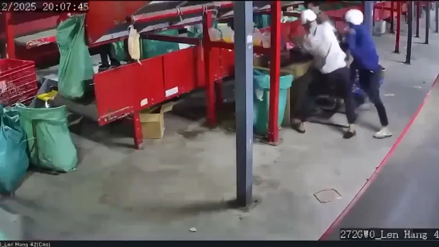 Các đối tượng đâm người tử vong. Ảnh cắt từ clip 