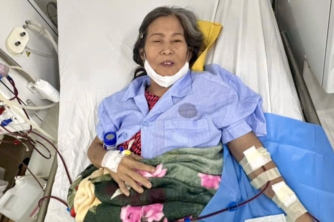 阮氏乖正在医院医治。