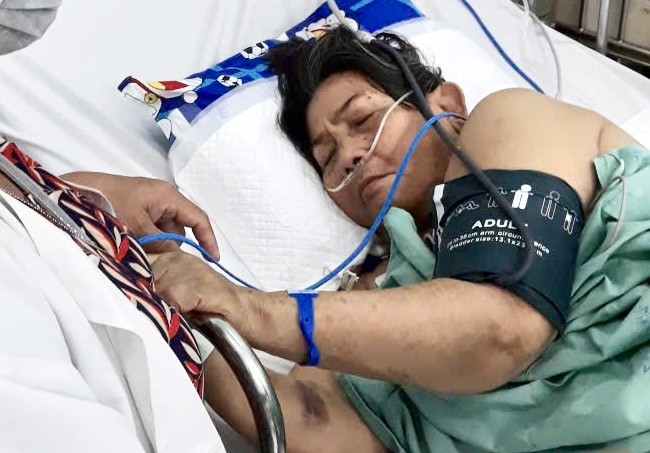 刘女在急救期间。