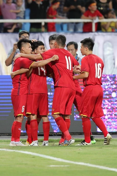 Giải bóng đá U23 quốc tế 2018: Việt Nam thắng Palestine 2-1 ảnh 6 Giải bóng đá U23 quốc tế 2018: Việt Nam thắng Palestine 2-1 ảnh 6