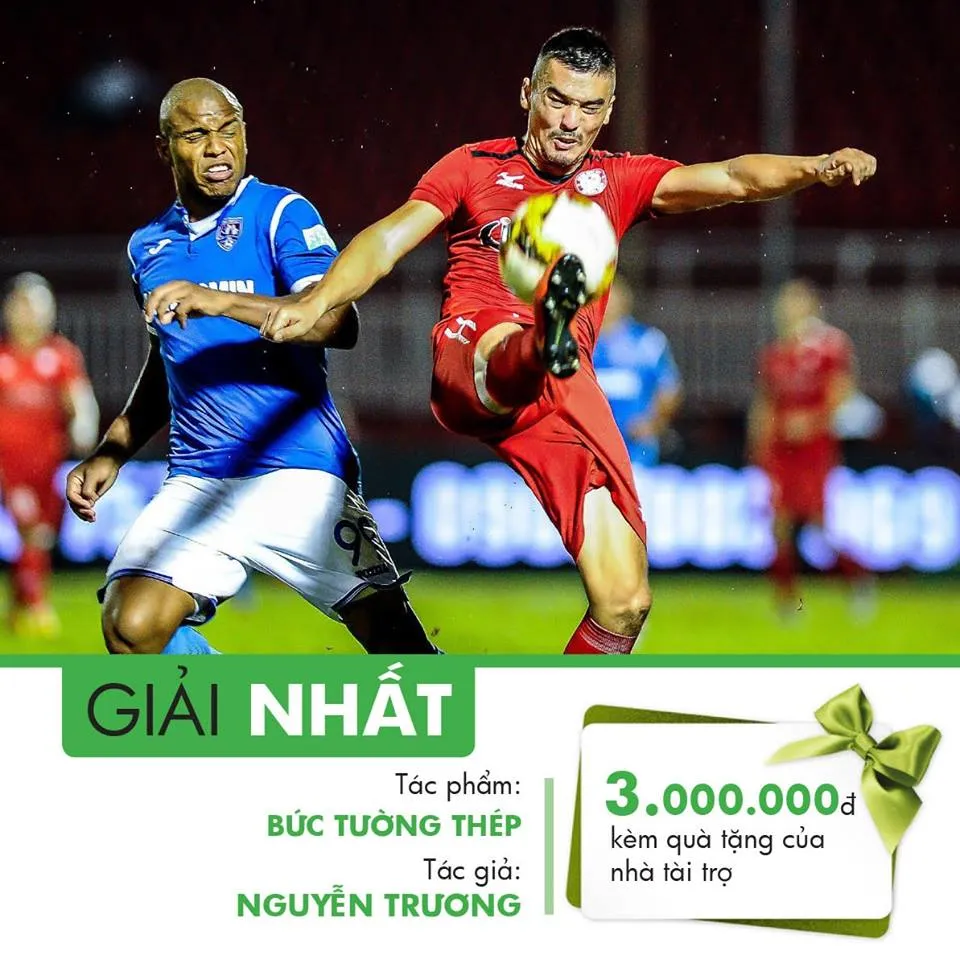 Tác phẩm “Bức tường thép” đoạt giải nhất tháng 7 cuộc thi ảnh “Sắc màu Nuti Cafe V-League 2018“ ảnh 2