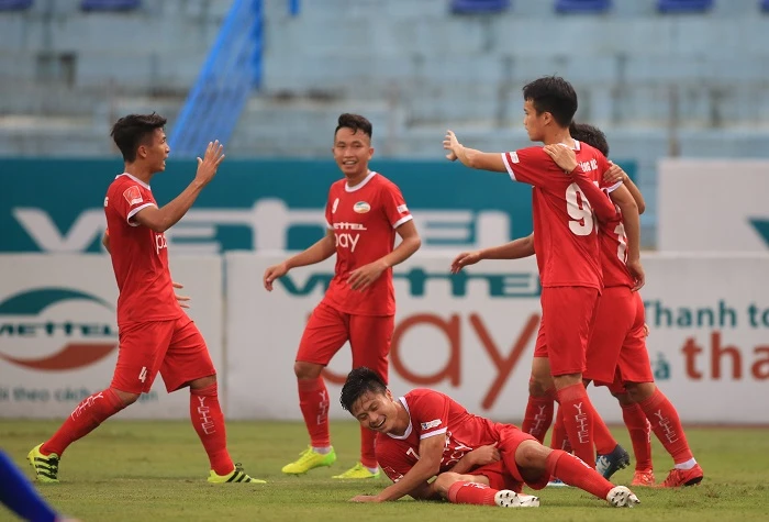 Đội Viettel đang đến gần với V-League. Ảnh: MINH HOÀNG