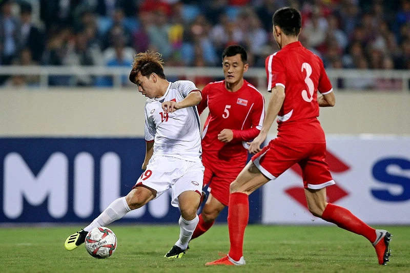 Sau 2 lần bị loại giờ chót, Minh Vương đã kịp đồng hành cùng đội tuyển đến VCK Asian Cup 2019. Ảnh: MINH HOÀNG