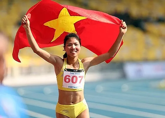 Vận động viên Bùi Thị Thu Thảo. Ành: DŨNG PHƯƠNG