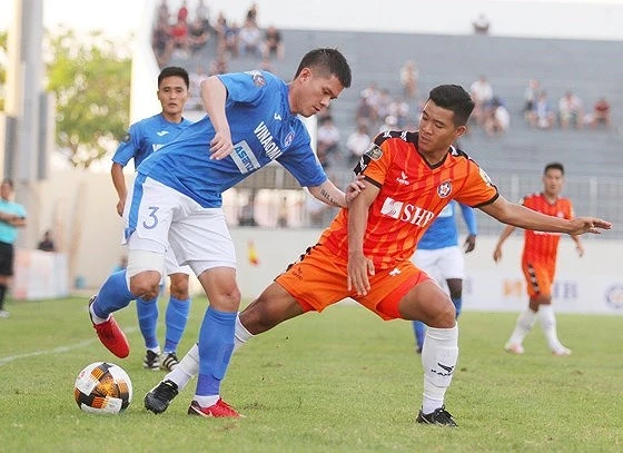 Đức Chinh khá mờ nhạt ở lượt đi V-League 2019. Ảnh: VIẾT ĐỊNH