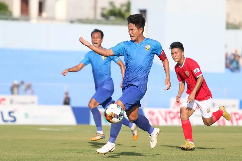 An Giang đang có phong độ tốt nên sẽ có nhiều khó khăn cho Bình Phước ở vòng này. Ảnh: MINH HOÀNG