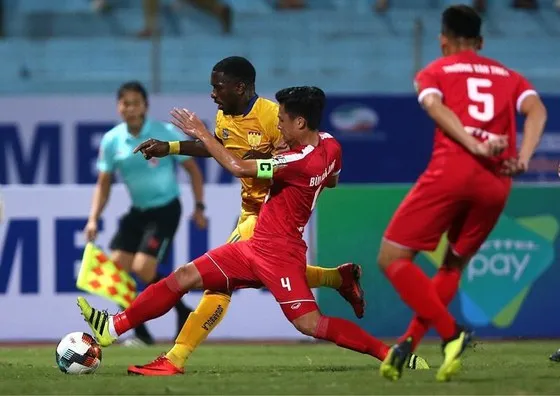 Viettel đã thắng Thanh Hóa 2-1 ở trận lượt đi. Ảnh: Minh Hoàng