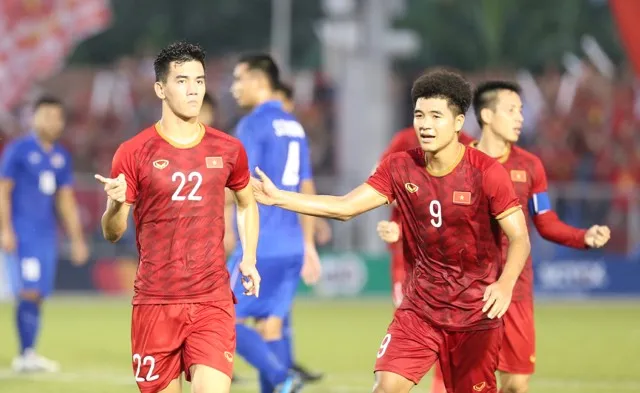 Tiến Linh tỏa sáng trong trận đấu với Thái Lan. Ảnh: Dũng Phương